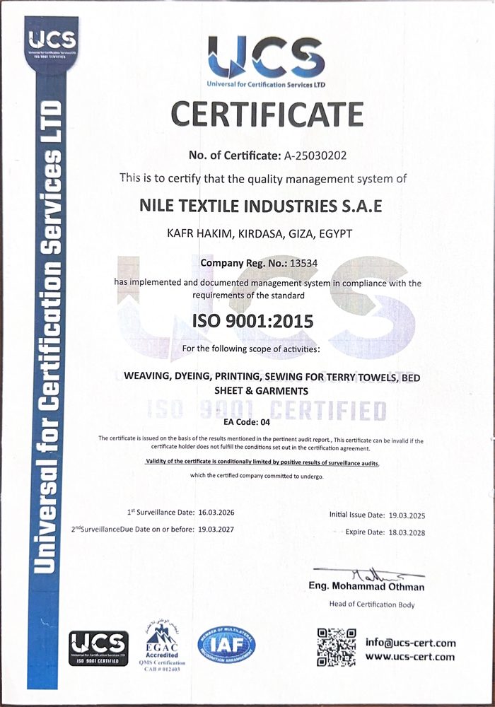 ISO 9001:2015 Certificate